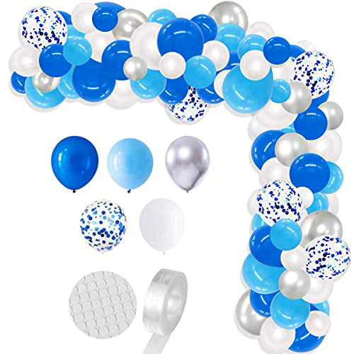 Weddings Royal Blue & Ice Blue Birthday Balloons Multipack Party 10" Purple